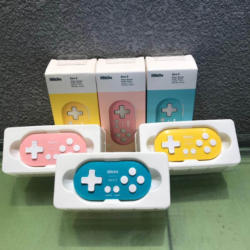 

8BitDo Zero 2 Bluetooth Gamepad for Switch Windows Android macOS yellow pink blue1