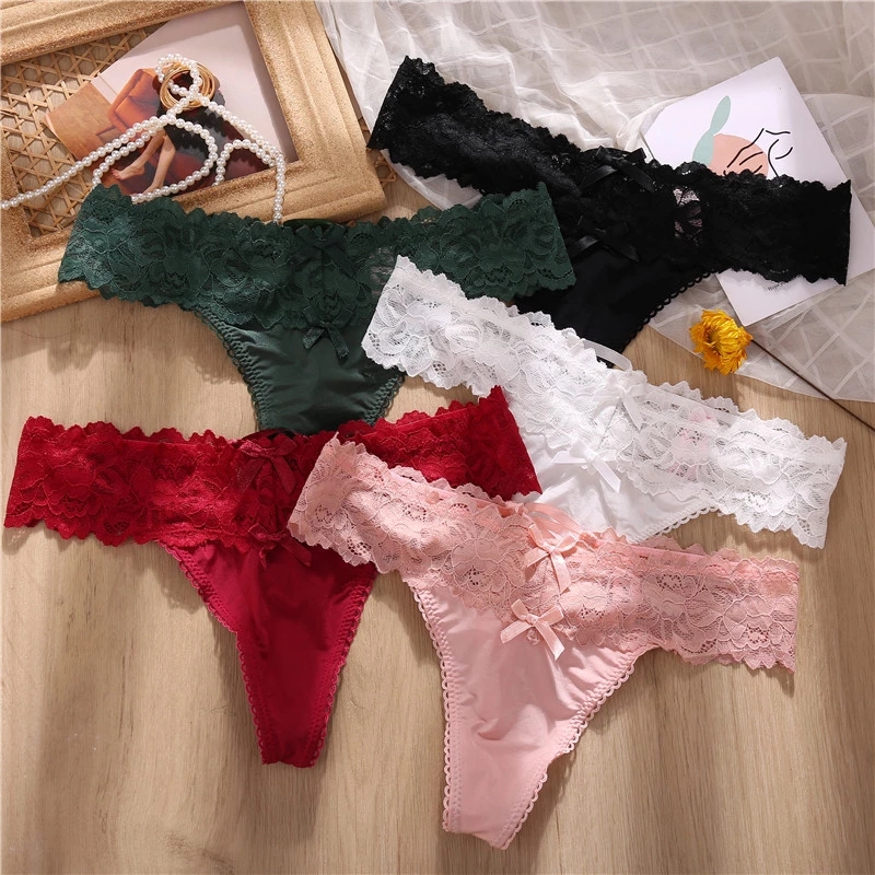 Sexy Lace Panties For Women Underwear Fashion Panty Lingerie Breathable Hollow Out Briefs Low-Rise Underwear Female-image-616111022