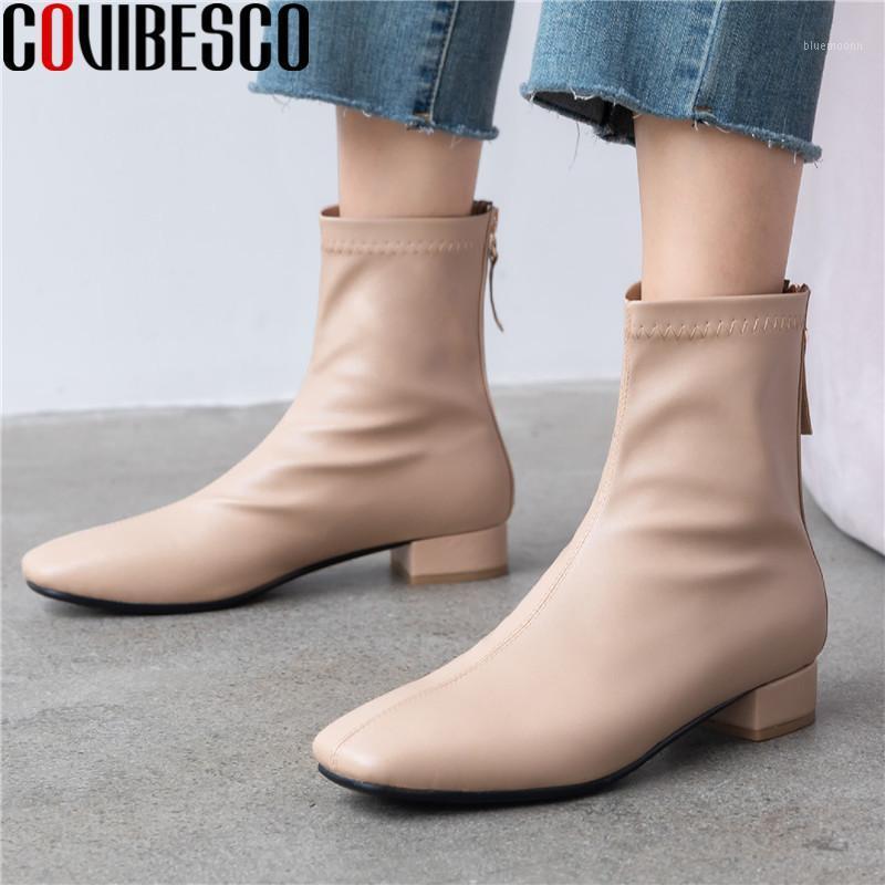 

COVIBESCO Fashion Square Toe Handmade Shoes For Women 2020 Autumn Winter Shallow High Heels Pumps Party Office Lady Shoes Woman1, Black