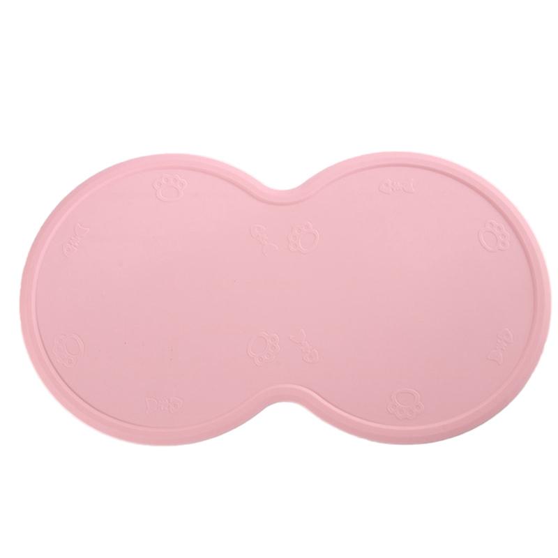 

Anti-Slip Silicone Mat for Dog Bowl Drinking Pet Cat Feeding Mat Pad Pets Feed Placement Dog Accessories, Blue