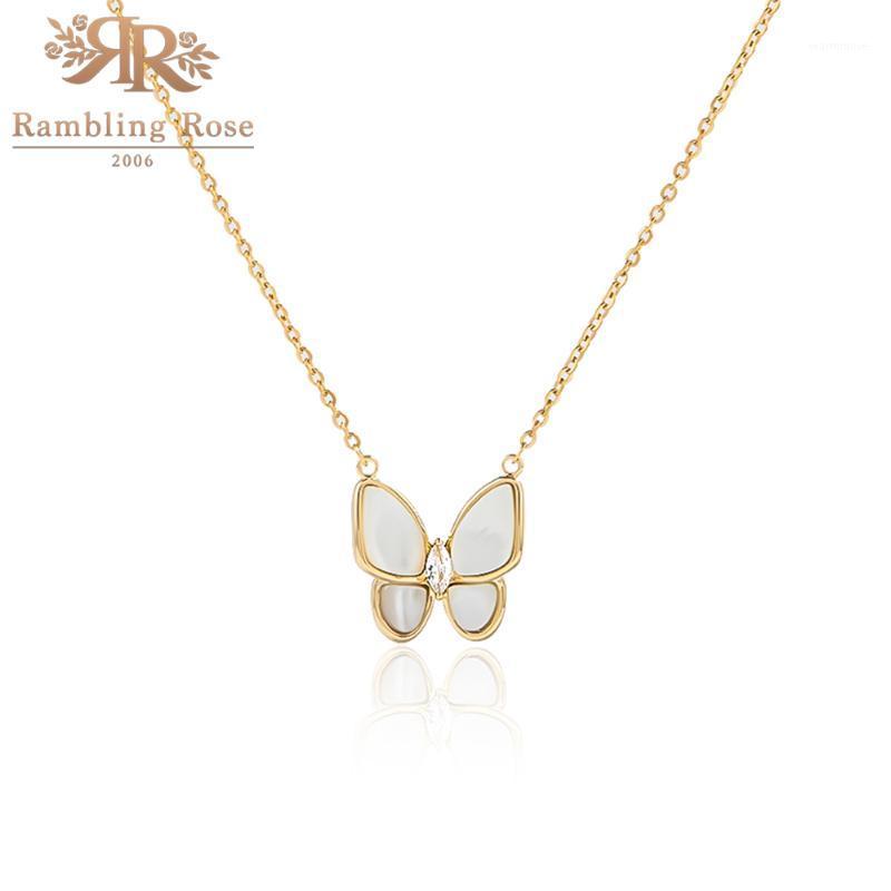 

New Fashion Necklace Women Butterfly Pendant Real Gold Plated Necklace 16 inches Chain For Women Girl Jewelry Gift1