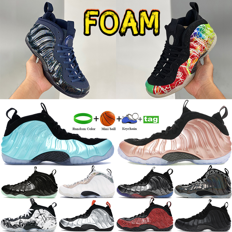 

One Obsidian Glitter mens foam basketball shoes Pro Island Green Halloween One Barely Gradient Soles Cracked Lava Beijing Marble Anthracite sports women sneakers, Bubble wrap packaging