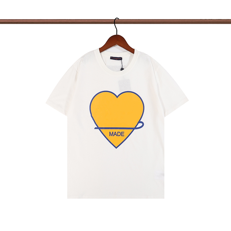 

New Design Stylist T-Shirts Men Women Tops Fashion Lover Heart Pattern Print T-Shirt Casual Crew Neck TEES Shirts Men Summer Short Sleeve Tee Shirt S-2XL, Shipping fees