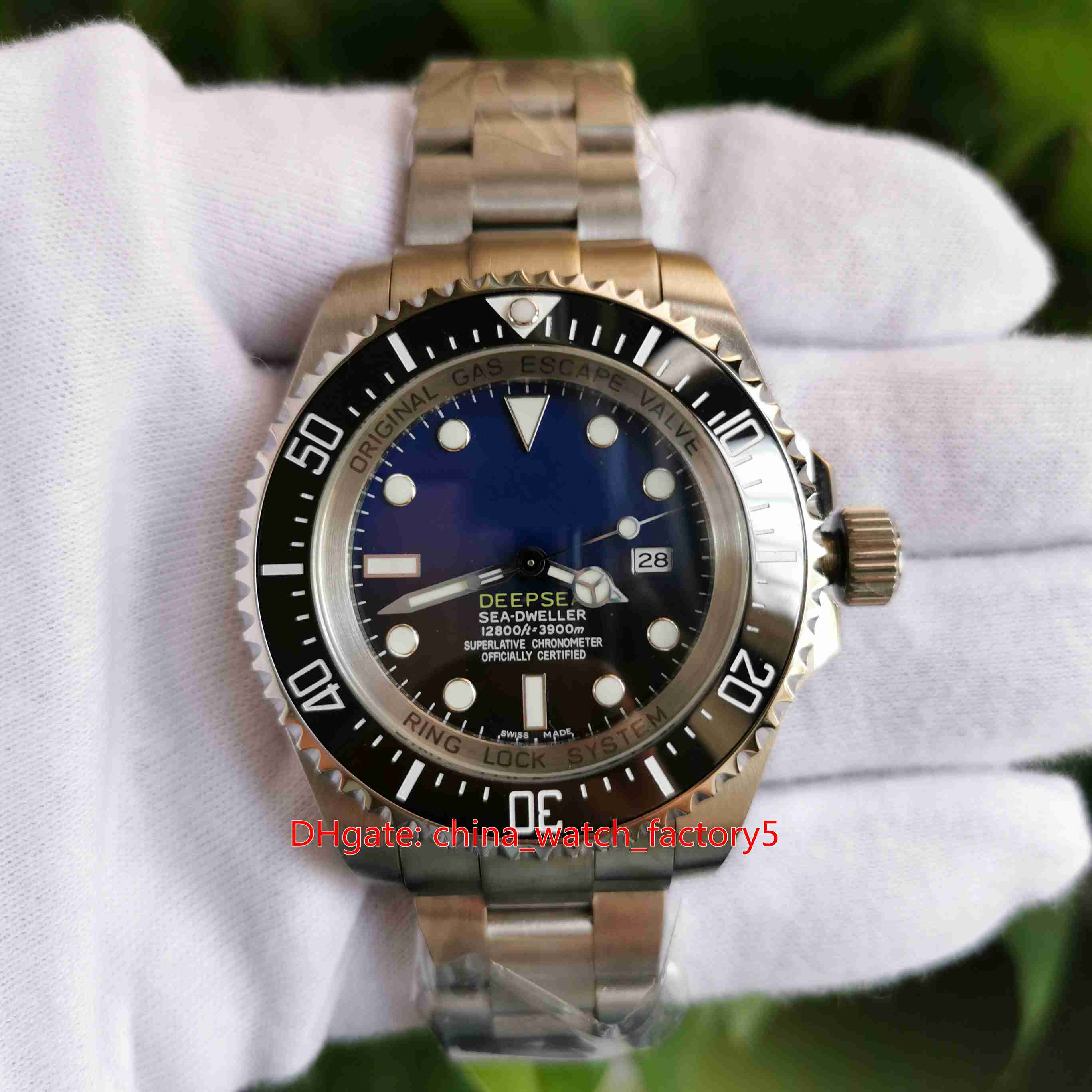 

12 Style High Quality Classic Men's 44mm Sea-Dweller 116660 D-Blue 126600 126603 Ceramic Asia 2813 Mechanical Automatic Mens Watch Watches