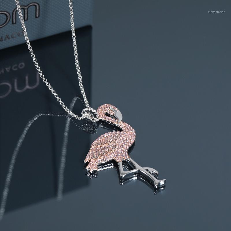 

2020 new arrival Morocco pink flamingo chain necklace brand original cute delicate necklace for women girl1