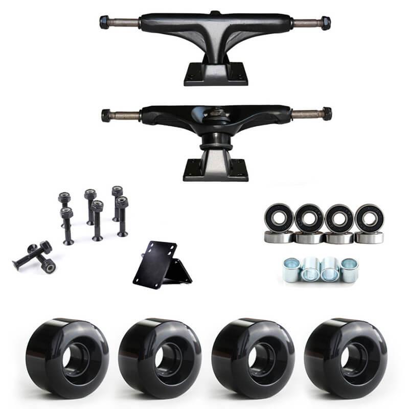 

Skateboard Gravity 2pcs Trucks 4pcs Wheels 8pcs ABEC-9 Bearings Accessories Set