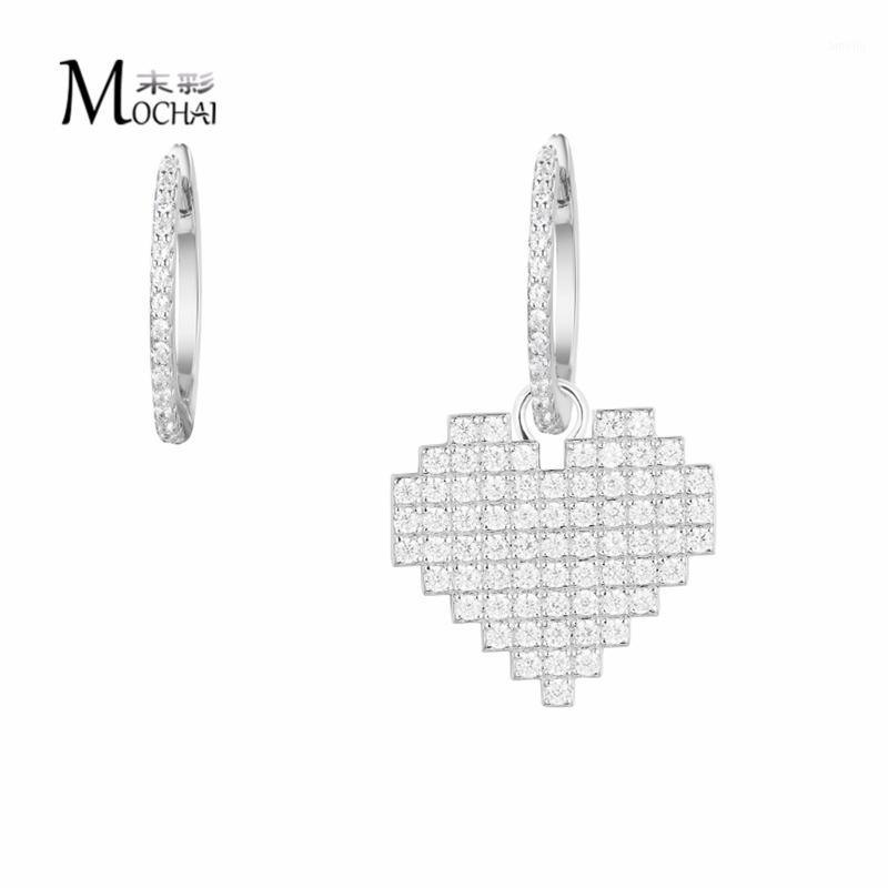 

Japan And South Korea New Asymmetric Heart-Shaped Love Earrings Pendant Earrings Temperament For Women ZK501