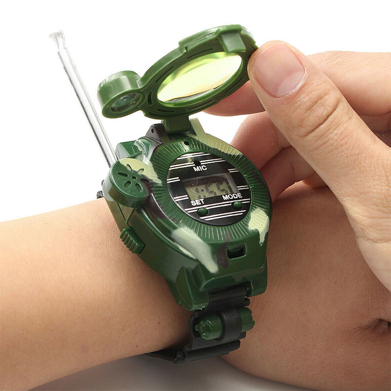 

Walkie Talkies Watches Toys for Kids 7 in 1 Camouflage 2 Way Radios Mini Walkie Talkie Interphone Clock Children smart toys LJ201105