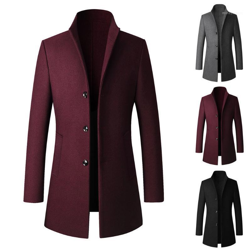 

2019 HOT Men's Casual Trench Coat Winter Jacket Men 2019 Fashion Business Long Slim Overcoat Jacket Outwear Male Parka1, Black