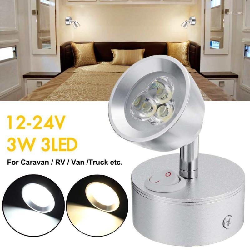 

Rotatable LED Spot Light Wall Lamp 12-24V For RV Caravan Truck Boat Kitchen Bedside Reading Desk1