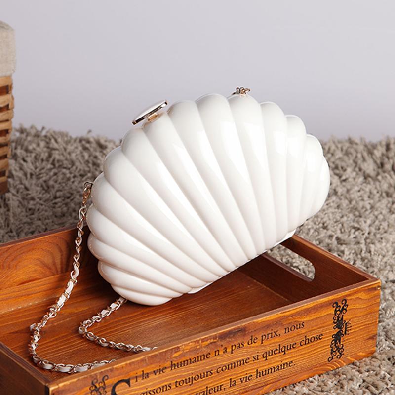 

Fashion Bag 2021 Shell Shoulder Bag Cocktail Purse Handbag Women Money Clutch Purse Evening Bags 3 Colors, Black