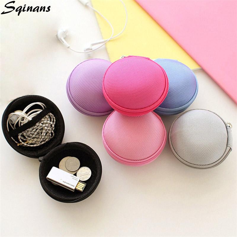 

Sqinans USB Cable Organizer Bag Earphone Box Travel Cable Organizer Case Earphone Wire Bag
