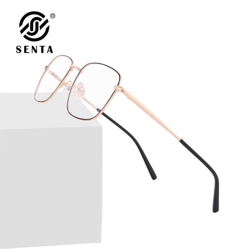 

Senta Men Fashion Glasses Frames Rose Gold Fillet Square Male Eyeglasses Eyewear Optical Prescription Myopia Hyperopia 4 Colors