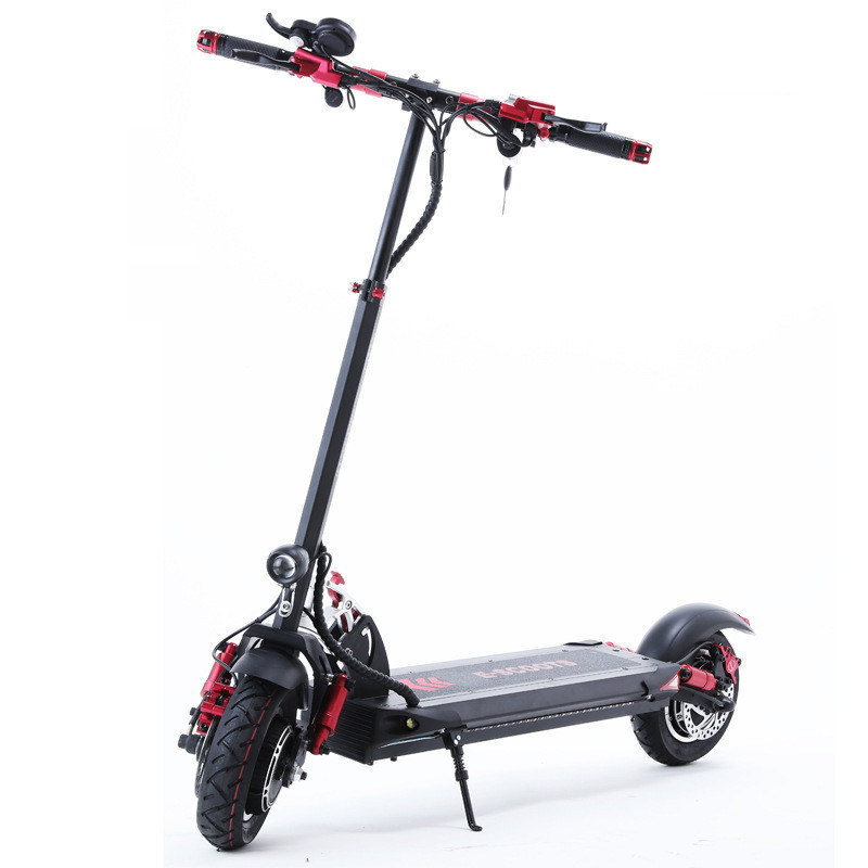 

Powerful Electric Scooter 2400W 60V Two Wheel Electric Scooters Dual Drive High Speed 65KM/H Foldable Kick Scooter Adult, Black