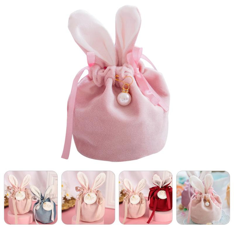 

1 Set Flannelette Candy Bag Ear Lovely Candy Holders Storage Bags