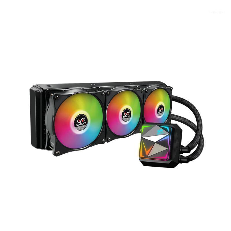 

SOPLAY CPU Cooler Water Cooling Cooler Fans CPU Radiator RGB Silent 360mm Radiator Support Intel &amp AMD for Computer1