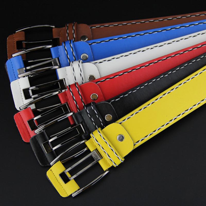 

Colors Fashion Men PU Faux Leather Belts Casual Male Alloy Buckle Waist Strap Stylish Man Boys Students Waistband Girdle D1, Black