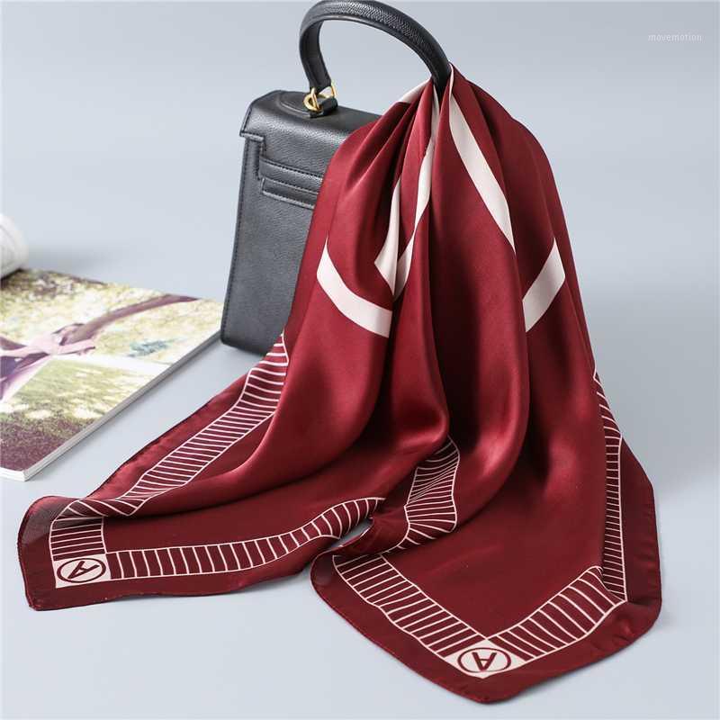 

Fashion Letter A Silk Neck Hair Scarf for Women Foulard Headband Kerchief Lady Accessories Head Scarves Shawls and Wraps1