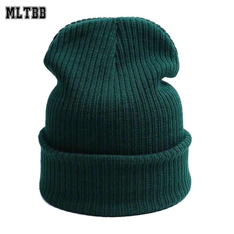 

MLTBB Casual Solid Color Knitted Beanies Hat for Women Men's Winter Hat Soft Warm Beanie Boys Girls Bonnet gorro Hot Sale