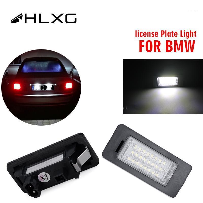 

HLXG 2x Car License Plate Lights Car LED Number Plate Light For E39 E60 E60N E61 E90 E91 E90N E92 E93 E46 CSL E82 Error Free1, As pic