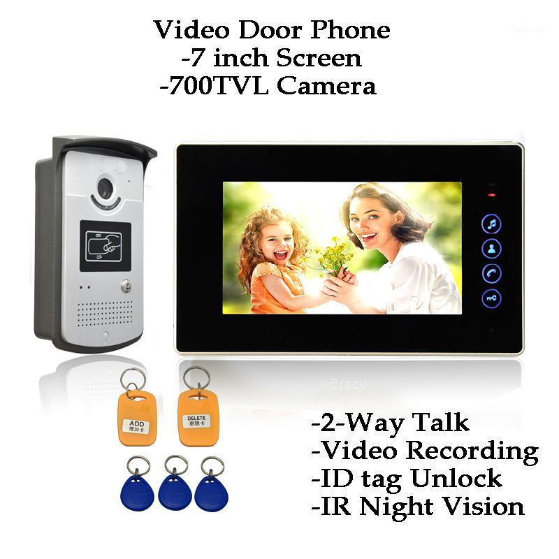 

Smart Doorbell Wired Video Intercom outdoor Camera Remote Monitor Night Vision ID tag Unlock Photograph Home Office Door phone1