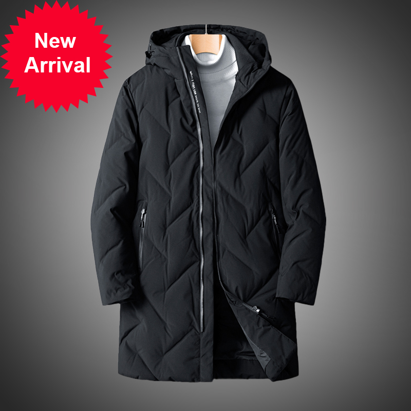 

Lbl Winter white duck men thick jackets blazers in hot wild fashion with hood parkas casual down men's jacket, Black th916