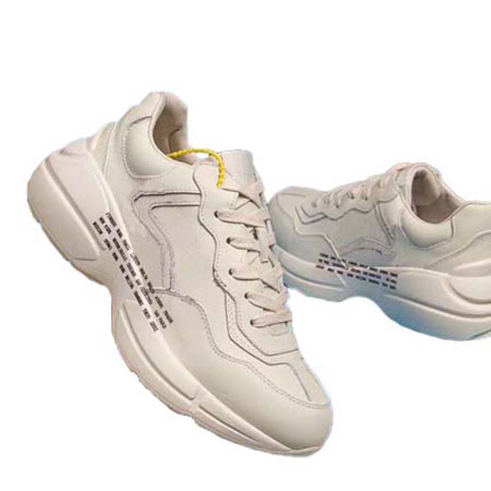 

Fashion Best Top Quality real leather Handmade Multicolor Gradient Technical sneakers men women shoes Trainers shoe10 210, #2