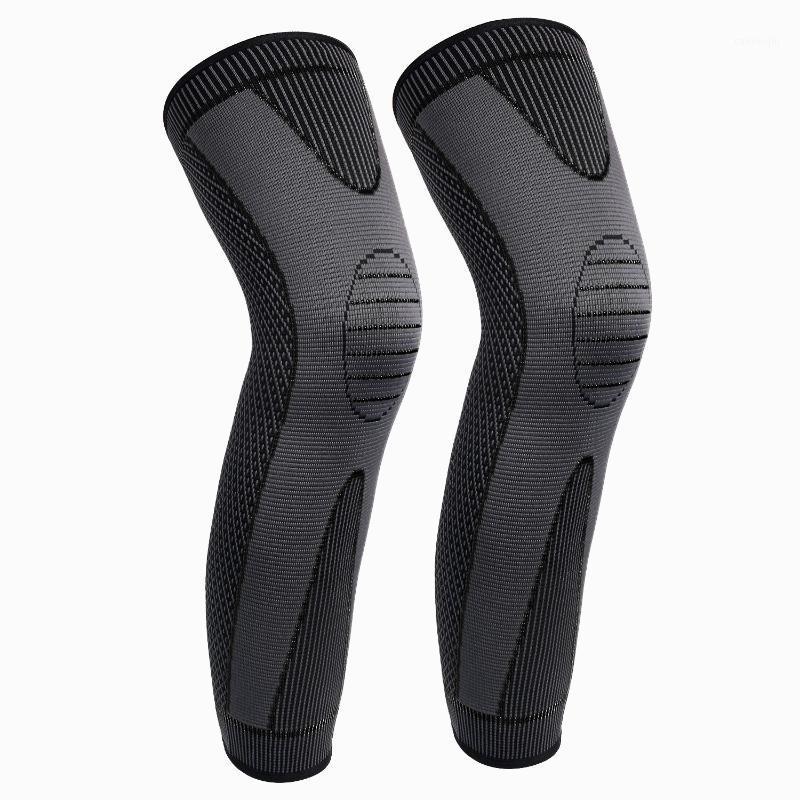 

Knee Pads Leggings Sports Men's Basketball Lengthened Knee Compression Leg Sheath Calf Long Leg Muscle1, Dark green