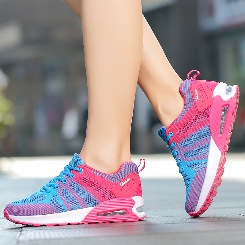

2020 Knitted Women's Light Vulcan Woman Shoes Zapatillas Mujer, 1708 red blue