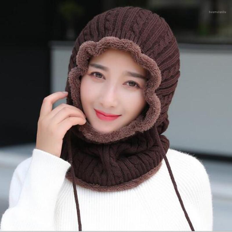 

Winter Skullies Hat Fashion Warm Acrylic Hats Casual Outdoor Cycling Knitted Cap Autumn Winter Multi-purpose Adult Hat1