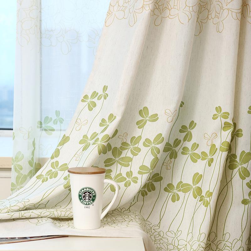

Curtains for Living Room Hot Sale Real Cafe Hotel Curtain Printed For The Bedroom Faux Kids room Voile Drapes, Tulle