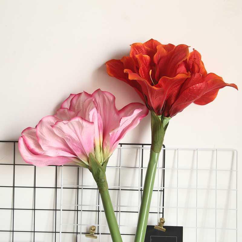 

1Pc Hoof Lotus Imitation Flowers silk Artificial flower Home Decoration Wedding Boquet Holder Road Lead Flower Wall1, Pink