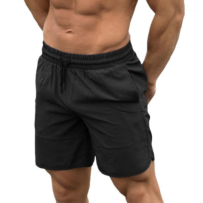 

Newest Men Running Shorts Fitness Gym Breathable Shorts Casual Short Pants 2020 New Fashion Joggers Sport Short Hot Sale1, Black
