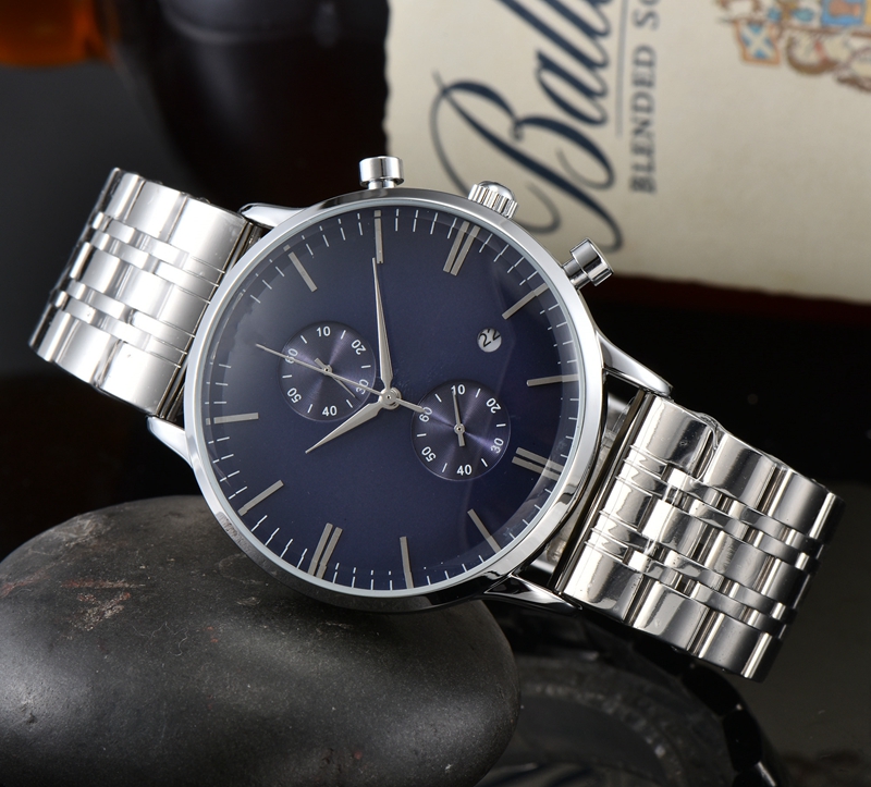 

2021 New Five stitches luxury mens watches All dial work Quartz Watch high quality Top Brand chronograph clock Round steel belt men fashion accessories