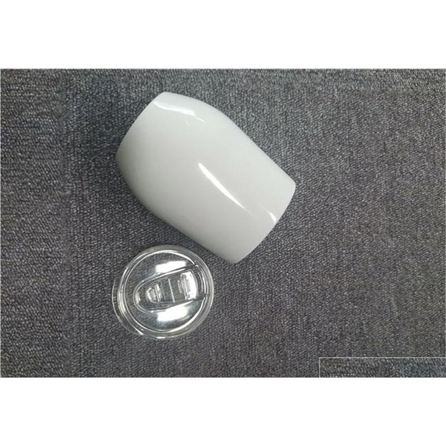 

Eggshell Cup Stainless Steel Wine Mug Beer U Egg-shaped 12oz Big Belly Water Cup