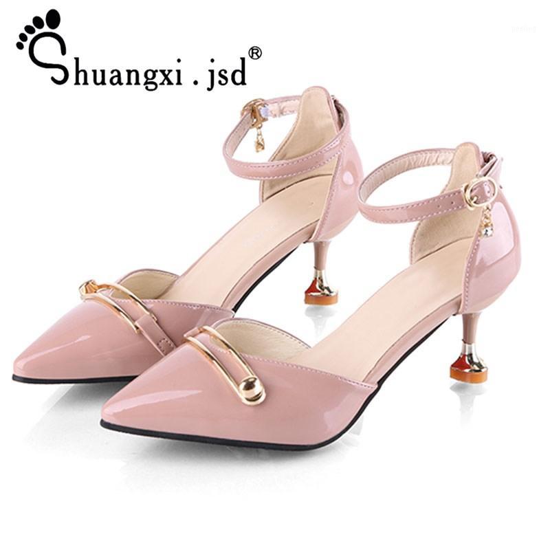 

Sandals Women Summer Women Shoes Ankle Strap High Heels Ladies Shoe Block Heel Shoes Sandalias mujer 2020 Pink Sandalia Feminina1, Yellow