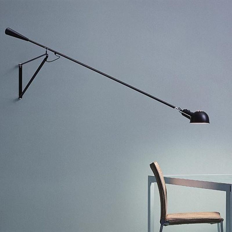 

Nordic post-modern long pole wall lamp designer creative loft swing long arm retro personality simple living room lamps