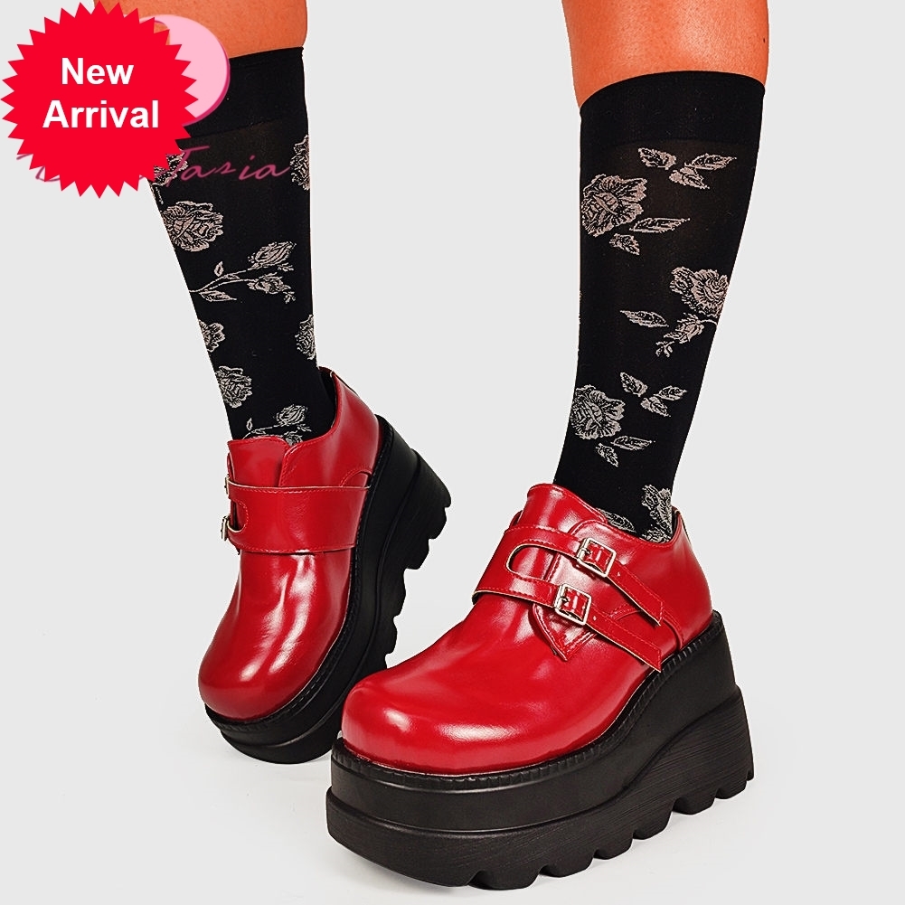 

2021 The New Design Fashion High Heels Gothic Spring Single Women's Shoes 0xpz, Red.