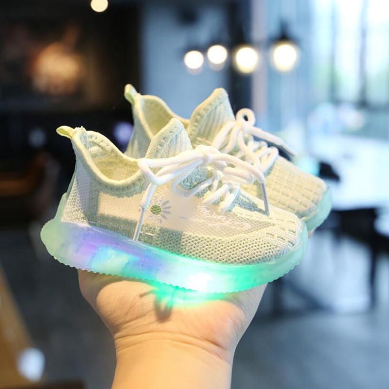 

Led glowing light up tennis shoes for toddler baby boys girls flash luminous sneakers kids boys girls running sport shoes, Pink