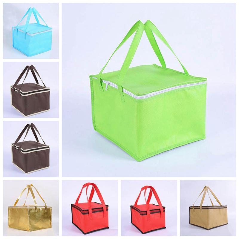 

4/6 Inches Portable Cooler Bag Cake Pizza Insulated Carrier Cool Bag Thermal Lunch Picnic Box Ice Pack Vehicle Insulation1