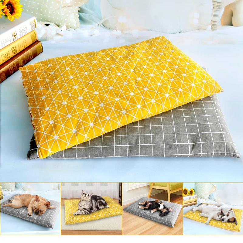 

Winter Dog Bed House Soft Pet Dog Beds Mat Warm Sofa Pets Cushion Mattress for Small Medium Large Dogs Cats Chihuahua Cama Perro, Gray