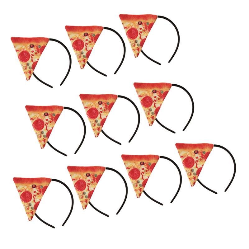 

10 Piece Pizza Pizza Band Girls Halloween Fancy Dress Party Hairbands