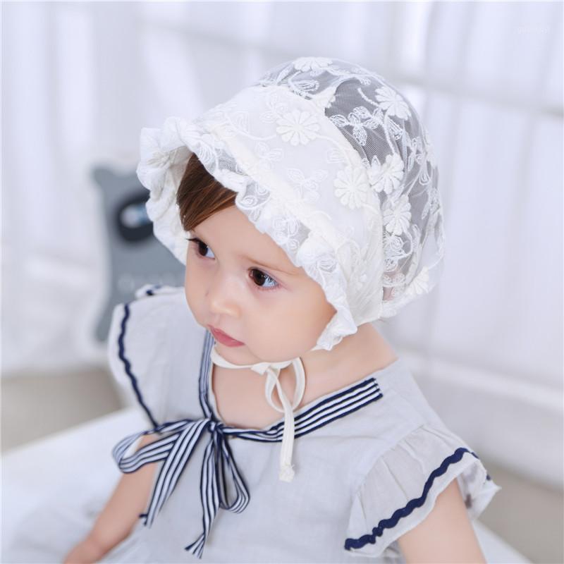 

Summer Thin Lace Cool Baby pen mao Baby Lace Court Cap Cute Sun Princess Hat1, Beige