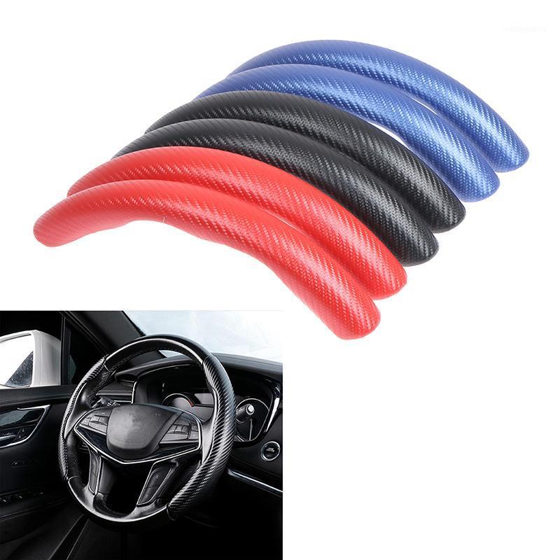 

Steering Wheel Covers 2PC 15inch Car Anti-skid Cover Red Carbon Fiber