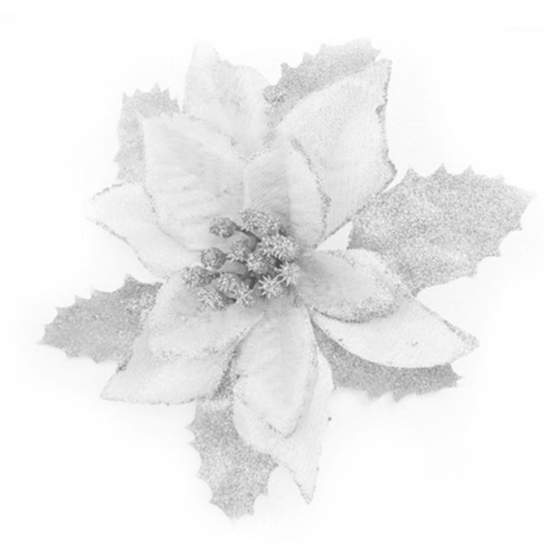 

Creative Bling Flower Pattern Decoration Christmas Tree Hanging Ornaments Hand Craft Accessory Holiday Home Decorative Flower-1P1