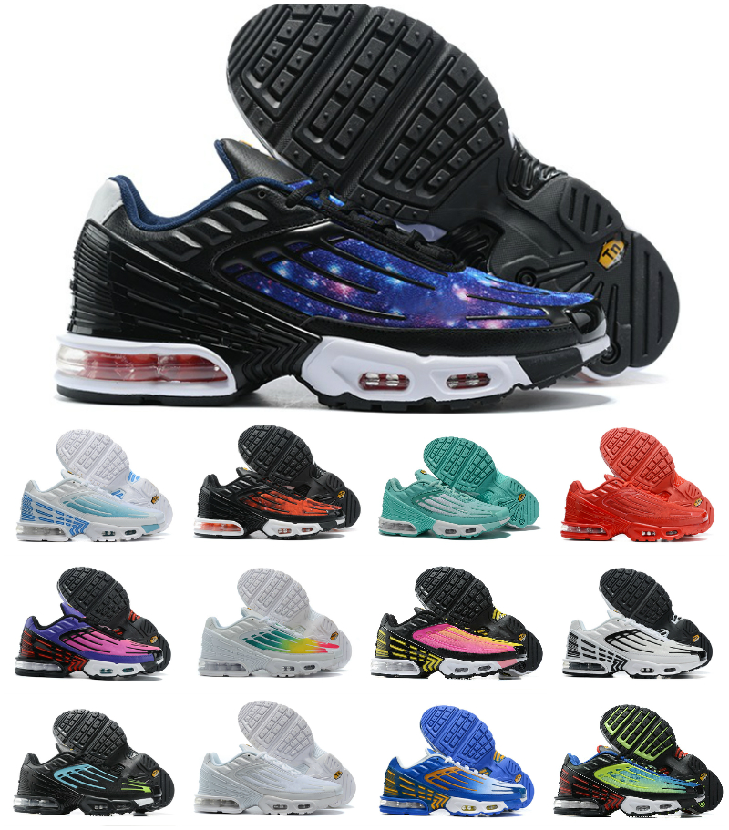 Tn Plus 3 Tuned 2021 Hommes Femmes Chaussures De Course Triple Blanc Laser Bleu Vente Chaude Crimson Rouge Obsidienne Profond Royal Formateurs En