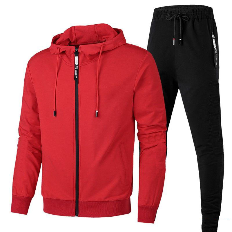 

20FW new Men Women tracksuits arrival high quality two pieces set Hooded jacket+track pants with letters and strips printed Size L-4XL, Customize