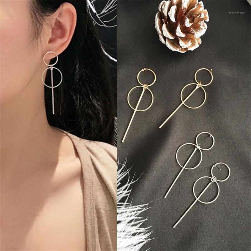 

New Arrival Long Section Tassel Pendant Earrings For Women Girls Ladies Simple Size Circle Stud Ear Jewelry Gifts1