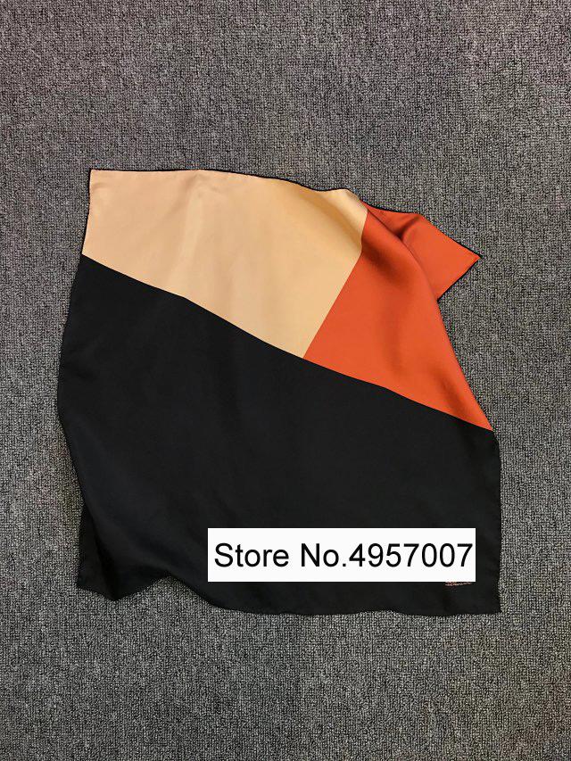 

ElfStyle 2021 Newest 100%silk Women 60-60cm Contrast Color Patchwork Scarf - ElfStyle Ladies Top Quality Silk Handkerchief