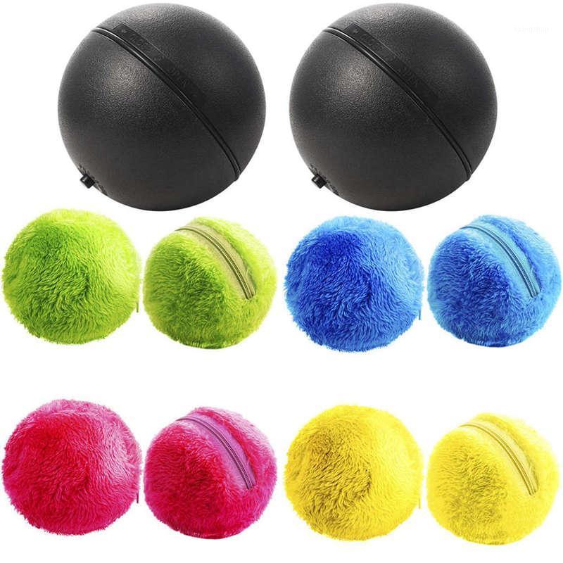 

2 Set Magic Roller Ball Toy, Dog Cat Automatic Roller Toys Ball With 2 Rolling And 8x Colorful Cover Mini Robot Cleaner F1